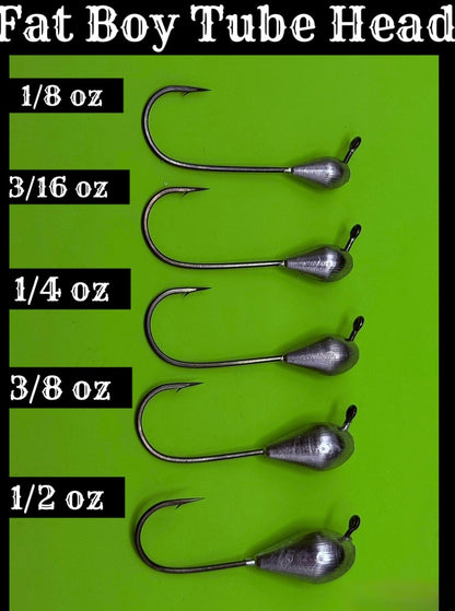 Get The Net Fat Boy Tube Hooks – Gamakatsu Flat Eye Bass Jig Heads