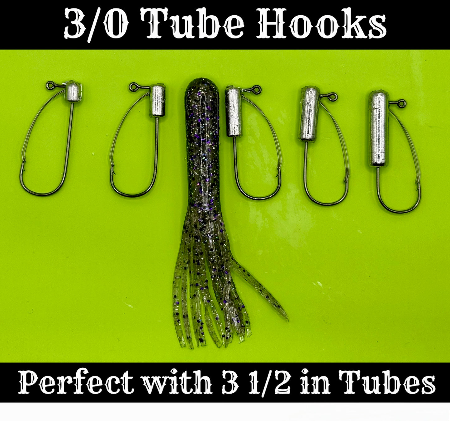 Get The Net Weedless Tube Hooks – Mustad Bass Fishing Jig Heads