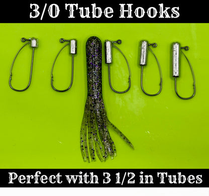 Get The Net Weedless Tube Hooks – Mustad Bass Fishing Jig Heads