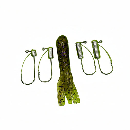 Get The Net Weedless Tube Hooks – Mustad Bass Fishing Jig Heads