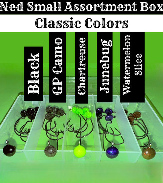 Get The Net EWG Ned Head Small Assortment Box – Classic Colors (25 Hooks)